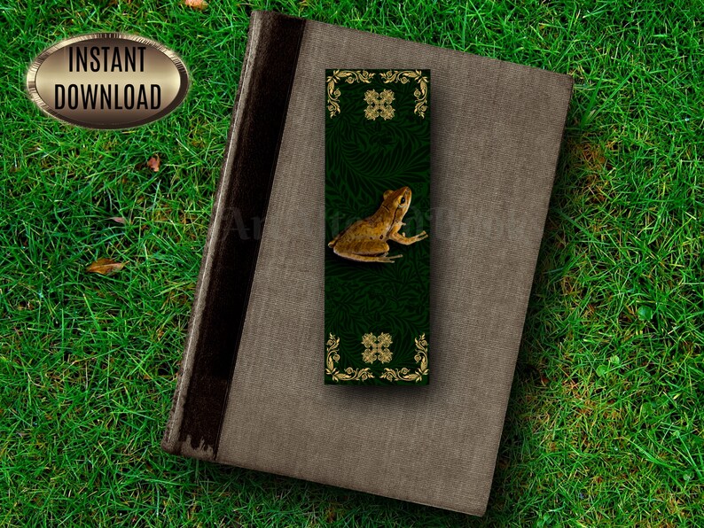 Frog Printable Bookmarks Set Nature Bookmark Journal - Etsy