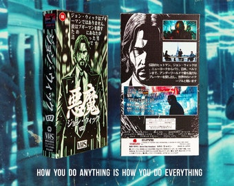 John Wick VHS - Retro Action Movie Gift - Custom Collectible