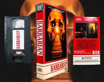 Barbarian VHS - Retro Horror Movie Gift - Custom Collectible