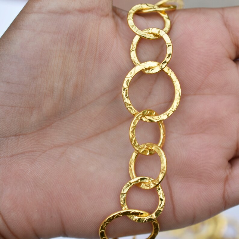 Each 36 inch v Jewelry Making CC015 1 St Designer 24k Gold Plated Copper Necklace 3 Feet Each 24KT Gold Plated Copper Link Round Chain