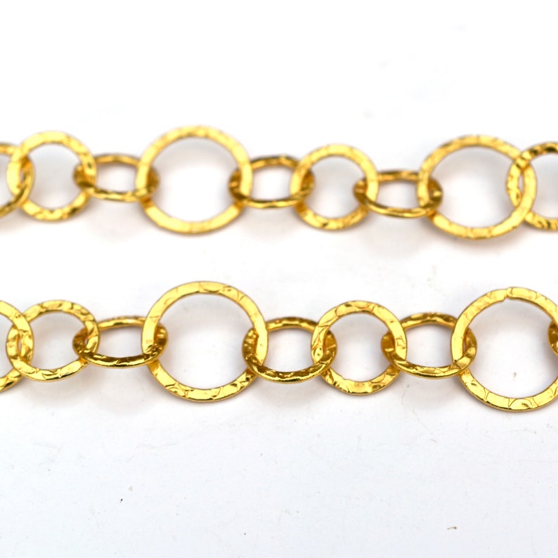 Each 36 inch v Jewelry Making CC015 1 St Designer 24k Gold Plated Copper Necklace 3 Feet Each 24KT Gold Plated Copper Link Round Chain