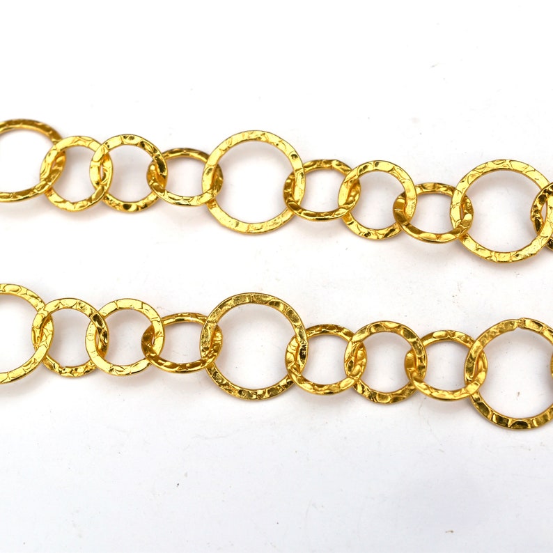 Each 36 inch v Jewelry Making CC015 1 St Designer 24k Gold Plated Copper Necklace 3 Feet Each 24KT Gold Plated Copper Link Round Chain