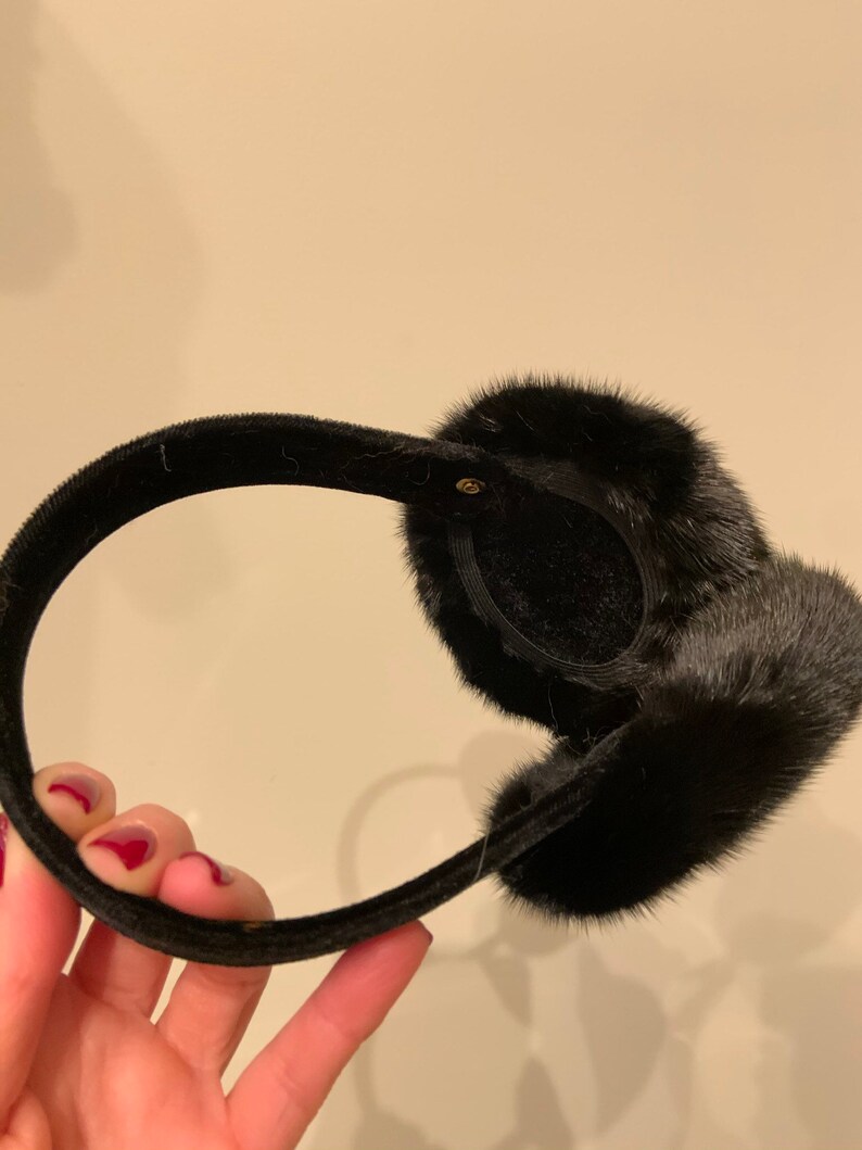 100/% Real Mink Fur Earmuffs