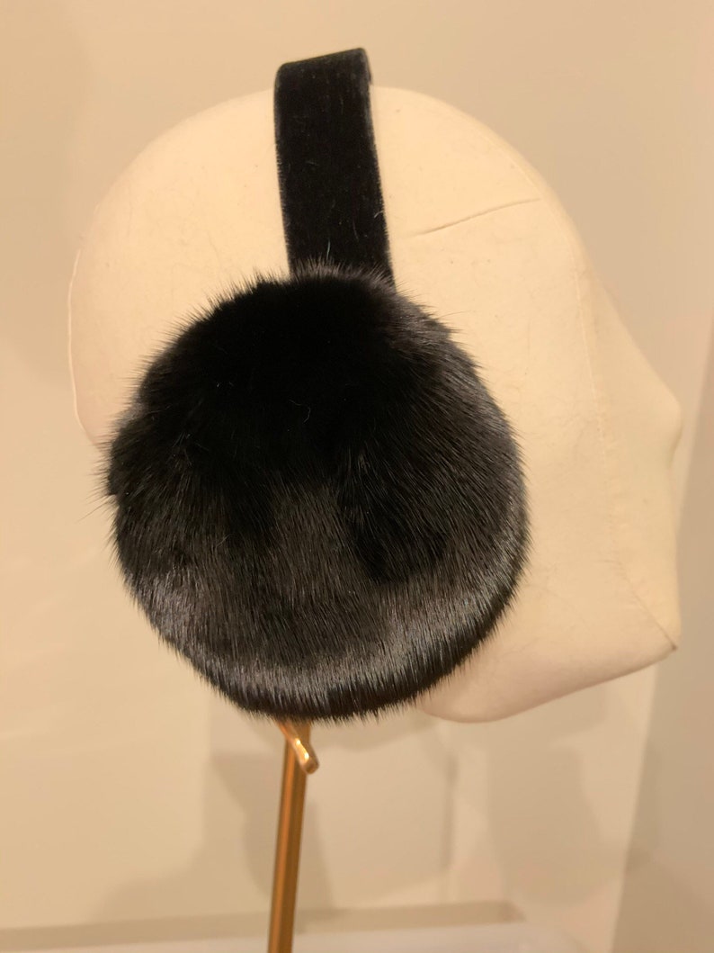 100/% Real Mink Fur Earmuffs