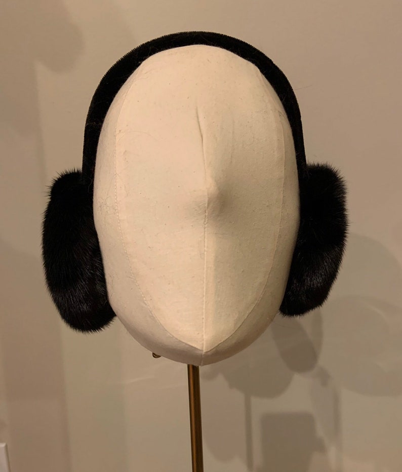100/% Real Mink Fur Earmuffs
