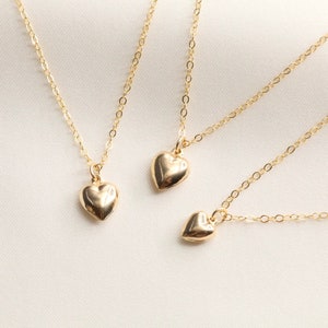 Gold Filled Dainty Heart Necklace, Heart Jewelry, Love Necklace, Heart Pendant, Gold Heart Necklace, Gold Necklace , Dainty Necklace