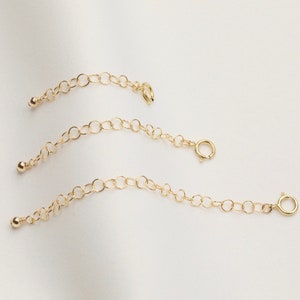 Gold Filled Necklace Extender  / Removable / Chain Extender / Necklace Extension / Chain Lengthener