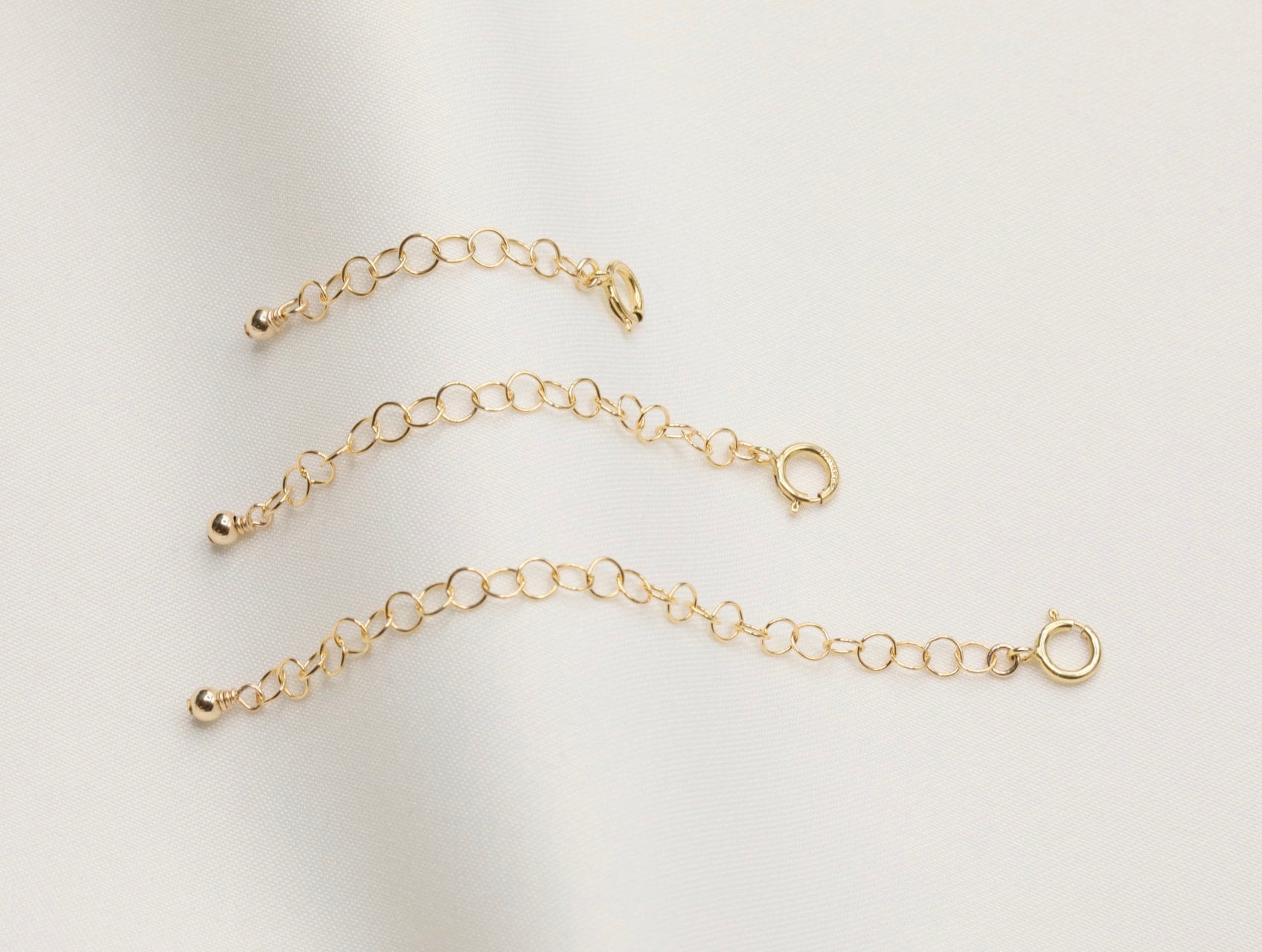 Gold Filled Necklace Extender  / Removable / Chain Extender / Necklace Extension / Chain Lengthener
