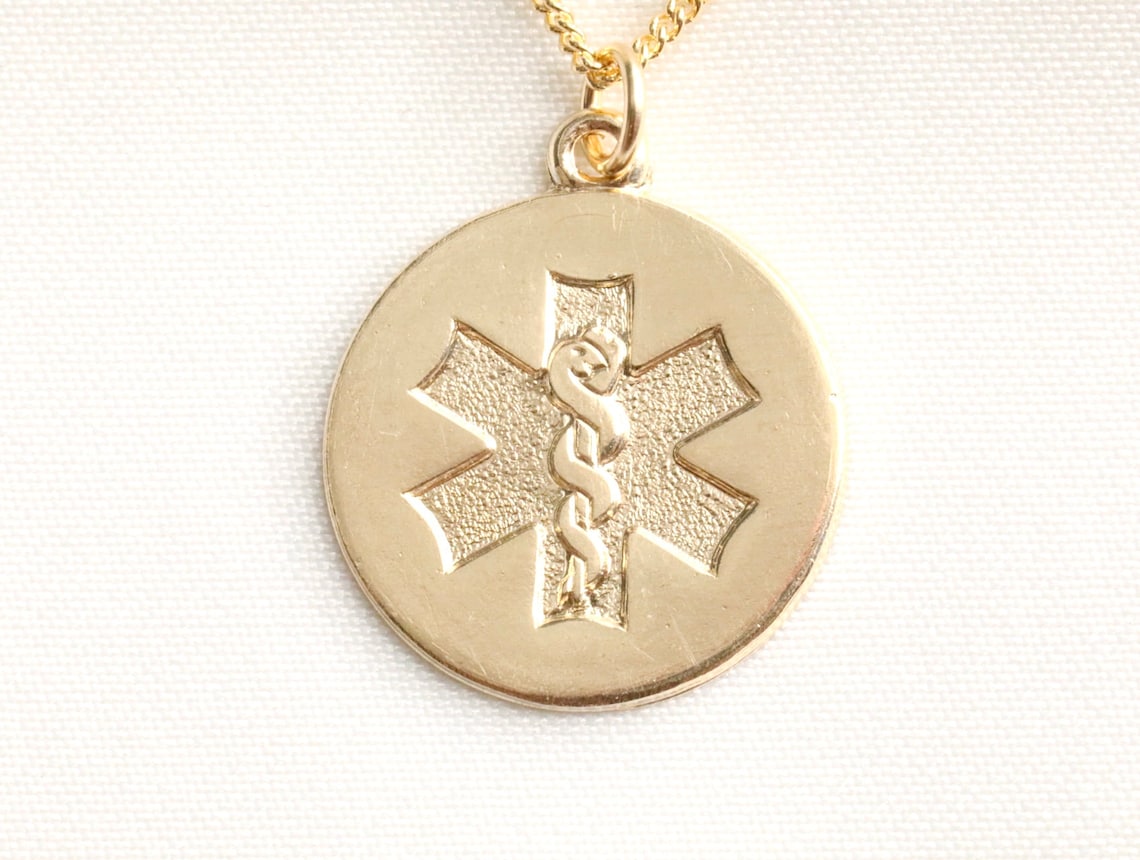 Gold Filled Medic Necklace Medical Necklace Nurse Necklace | Etsy