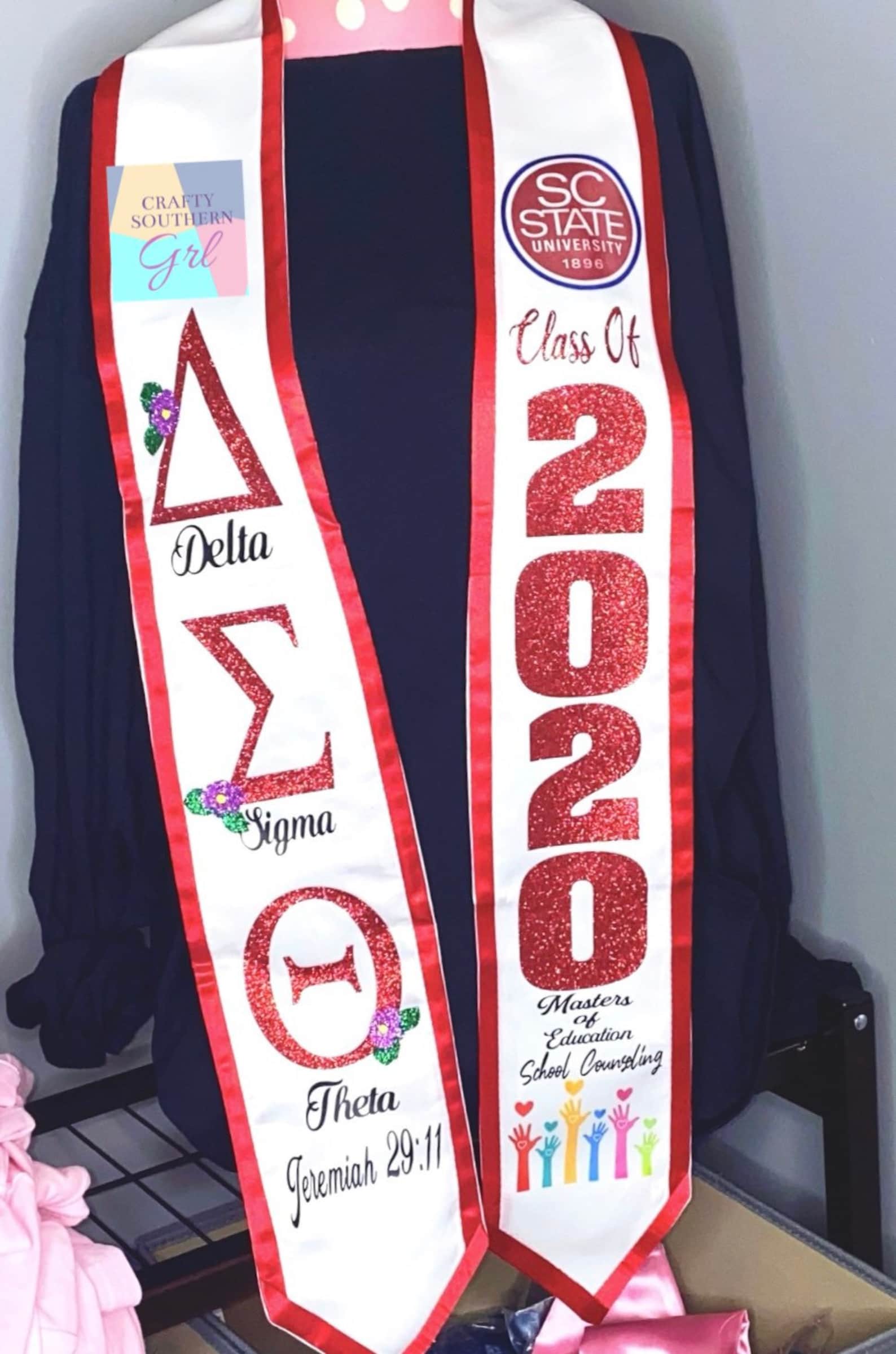 Delta Sigma Theta Graduation StoleGraduation StoleClass of Etsy