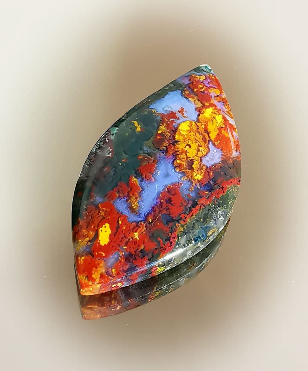 Natural Polished red Moss Agate Stone Jasper stone Natural | Etsy