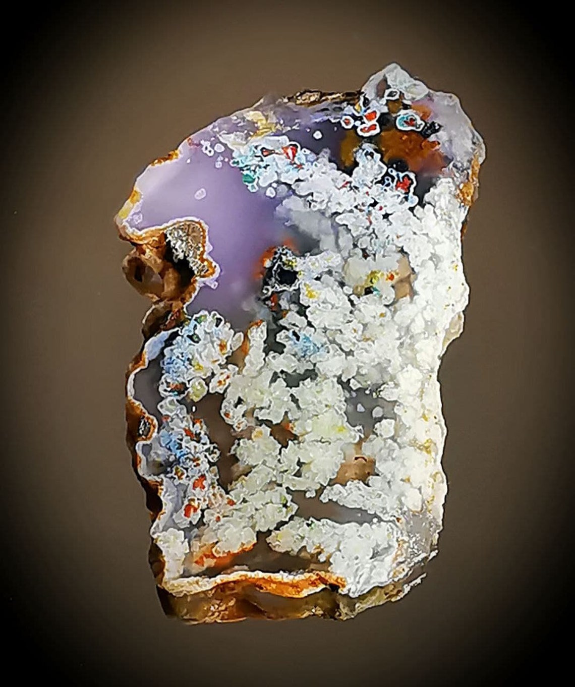 Natural Purple Moss Agate natural Purple agate slice | Etsy