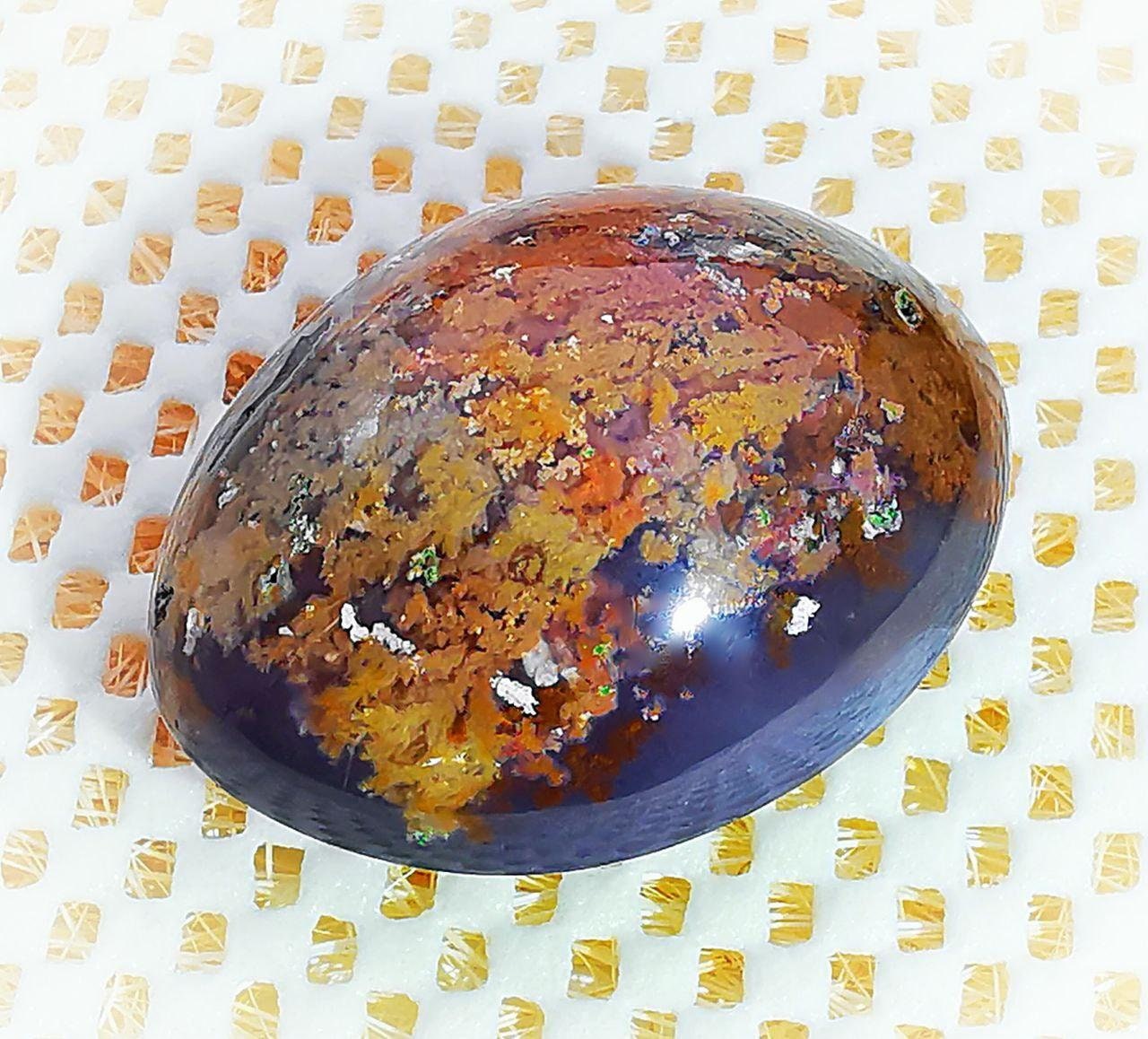 Natural Polished Moss Agate Stone Purple Moss Agate Heart | Etsy