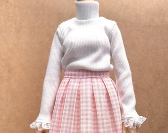 Minifée - Sous-pull blanc cassé dentelle