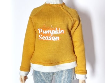 Pull sweat orange pumpkin season - Minifée
