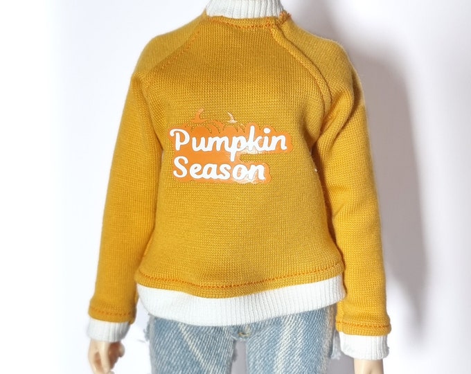 Pull sweat orange pumpkin season - Minifée