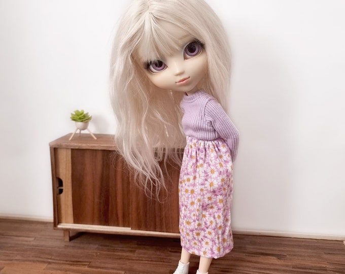 Jupe rose à Pâquerettes - Pullip
