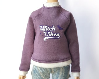 Pull sweat violet witch vibes - Minifée