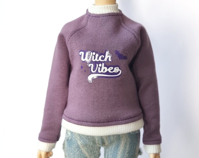 Pull sweat violet witch vibes - Minifée