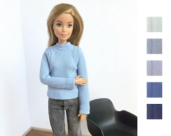 Sous-pull Bleu clair - Poupée mannequin