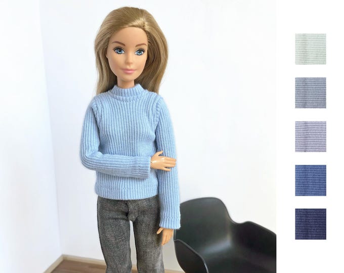 Sous-pull Bleu clair - Poupée mannequin
