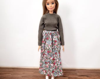 Jupe à petites fleurs - Poupée Mannequin