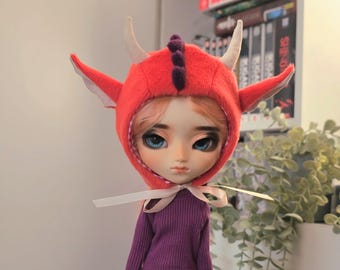 Bonnet dragon rouge Pullip