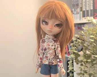 Pull fleuri col roulé - Pullip