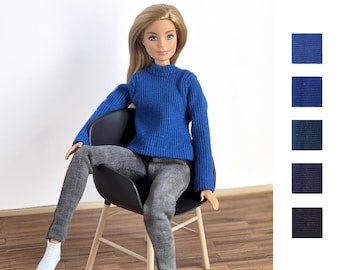 Sous-pull Bleu foncé - Poupée mannequin