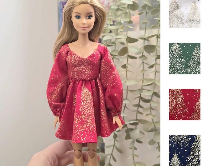 Robe Noël pailleté Barbie