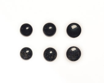 Yeux noirs 12 13 14 mm - Poupées