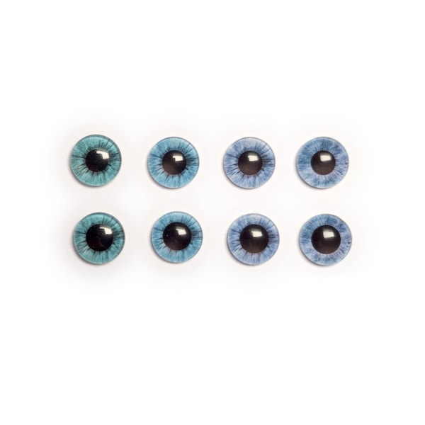 Précommande Yeux réalistes bleus 12 13 14 mm - Poupées