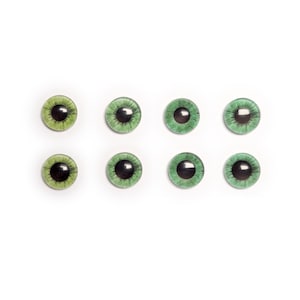 Pre-order Realistic Green Eyes 12 13 14mm - Dolls