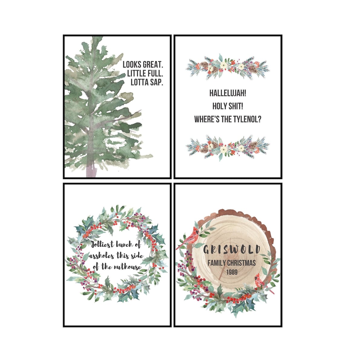 INSTANT DOWNLOAD National Lampoon's Christmas Vacation Prints Printable ...