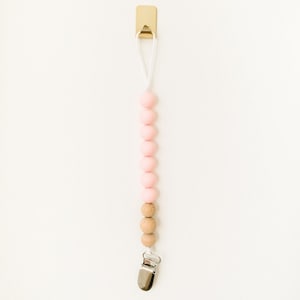 Rosie Pink Pacifier Clip