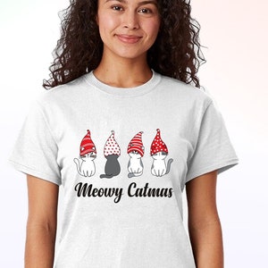 Meow Catmas Unisex Tshirt Sweatshirt Hoodie