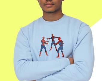Sudadera con capucha unisex para adultos con bordado de Spidey Trio