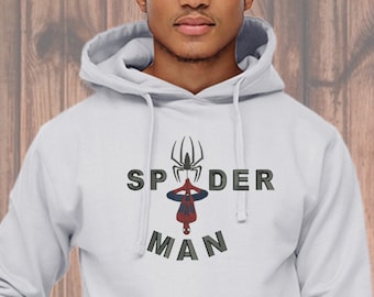 Sudadera con capucha de Spidey unisex para adultos bordada