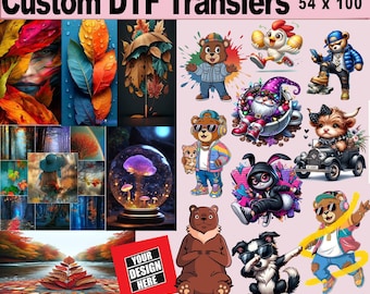 DTF Transfer Sheets: Custom T-Shirt, Hoodie & Hat Prints