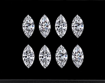 5,0 x 2,5 mm / Diamante de talla marquesa / Diamante cultivado en laboratorio / Diamante de talla antigua / Diamante de talla única para anillos, pendientes y colgantes.