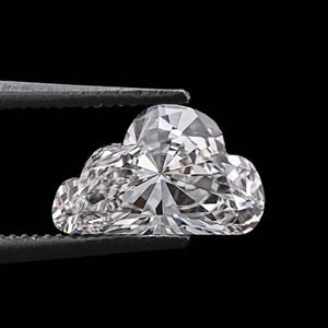 2,23 CT, 8,80 X 5,40 MM, Diamant in Wolkenform, Labordiamant, im Labor gewachsener Diamant, Diamant im einzigartig Schliff, weißer Diamant für den Ehering | COM0095