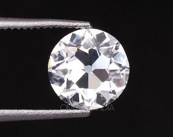 1.08 CT, 6.3 MM | European Cut Diamond | Lab Grown Diamond | Round Old Mine Cut Diamond | Lab Created Diamond | Unique Antique Cut Diamond