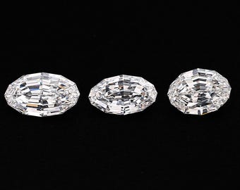 Lab Diamond Lab Grown Diamond Lab Created Diamond Step Cut Diamond Oval Cut Diamond Unique Cut Diamond Antique Cut Diamond - Pendant OM8273