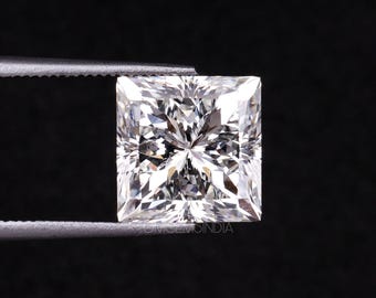 3.47カラット、8.0 x 8.0mm | プリンセスカットダイヤモンド | ラボ