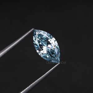 1.25 CT | Blue Diamond | Marquise Diamond | Fancy Color Diamond | Loose Diamonds For Wedding Ring, Anniversary Ring, Pendant, Earring Pairs