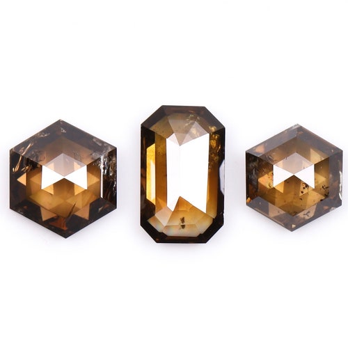 0.79 CT, 4.1 To 5.0 MM | Natural Brown Diamond shops | Mix Shape Diamond | Natural Loose Earth Mined Diamond For Wedding Ring | [3 PCS] | OM7323