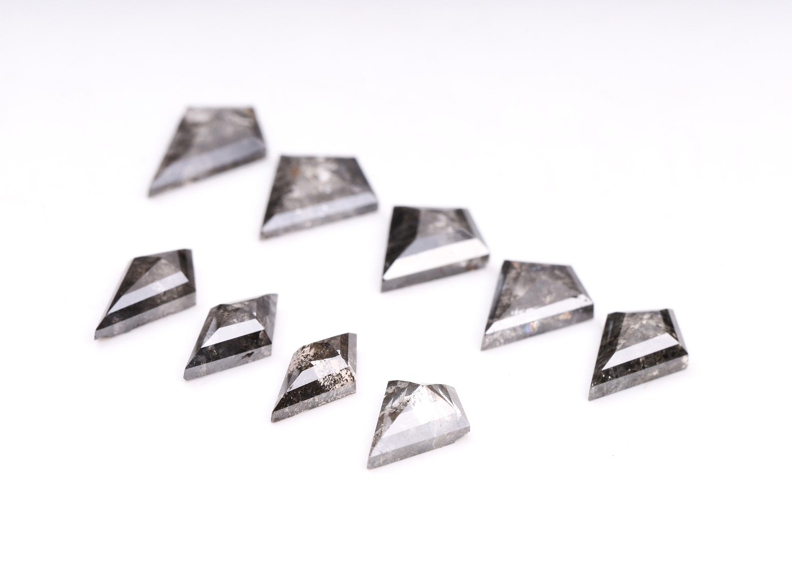 Salt and Pepper Diamond Kite Cut Diamond Natural Loose Etsy