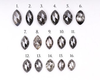 Salt And Pepper Diamond | Marquise Cut Diamond | Natural Loose Earth Mined Diamond For Engagement Ring & Wedding Ring | L0776517