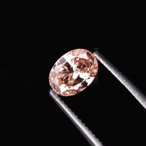 1.75 CT | Pink Diamond | Oval Diamond | Lab Grown Diamond | Fancy Loose Diamond For Earring Pairs, Anniversary Ring, Wedding Ring Gift