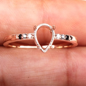 Semi Mount Ring Setting | Semi Mount Settings For Ring | Solid Gold Ring | Diamond Ring | Minimalist Ring | Sterling Silver Ring | OMJ0026
